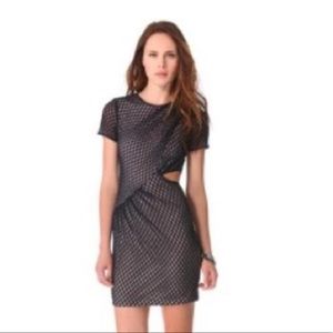 Charlotte Robson midnight lace cutout dress